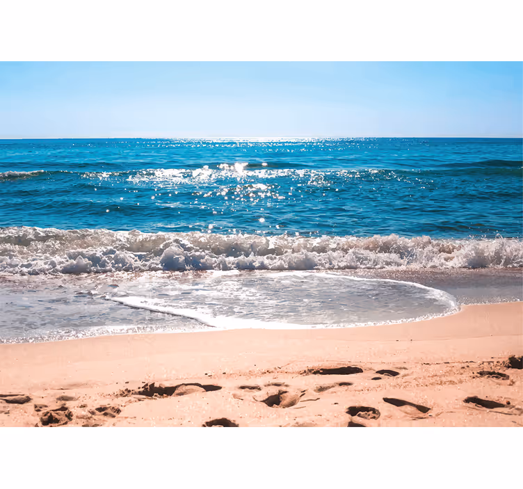 Sea animals wall mural beachside serenity - TenStickers