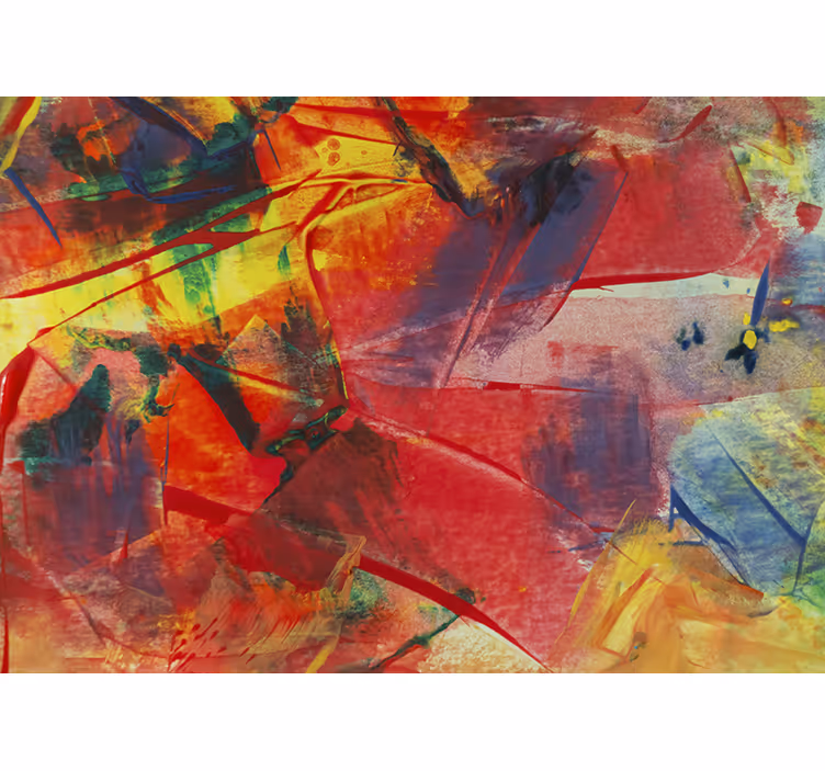 Abstract wall mural vibrant color blend - TenStickers