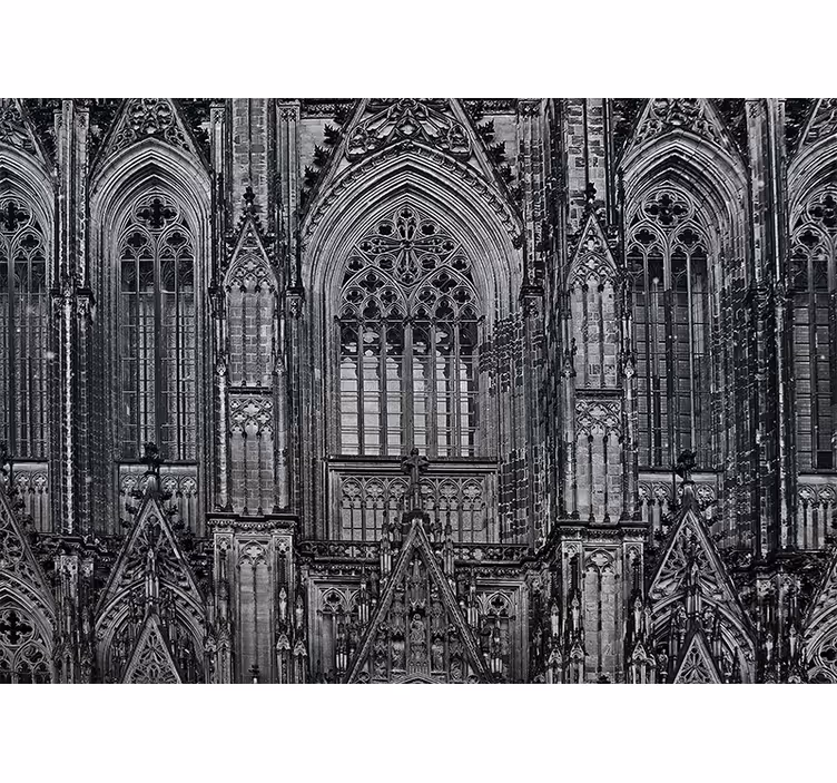 City wall mural gothic architecture elements - TenStickers