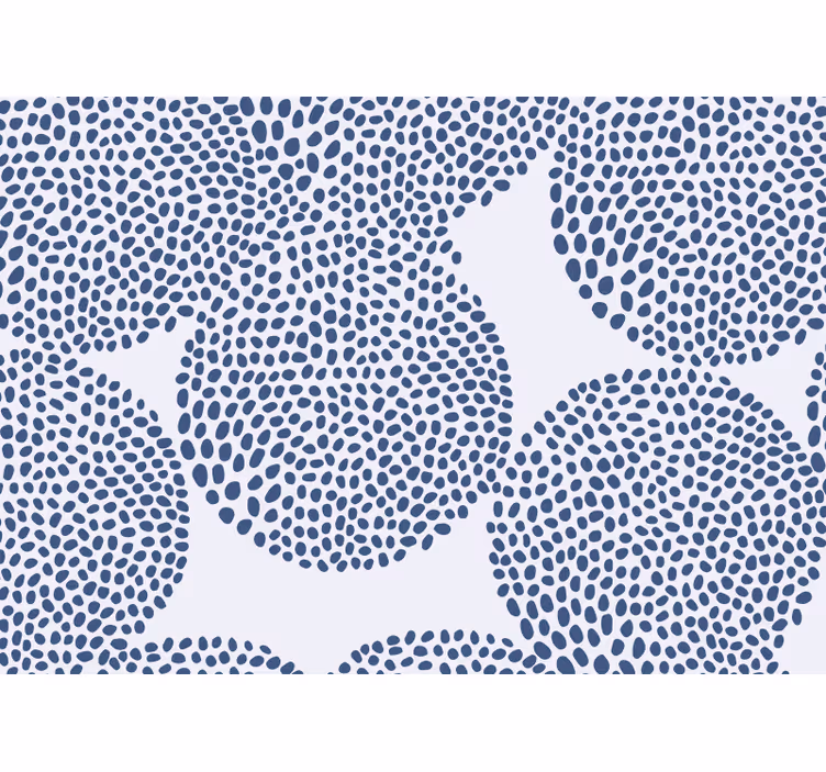 Texture and pattern wall mural organic shape design - TenStickers