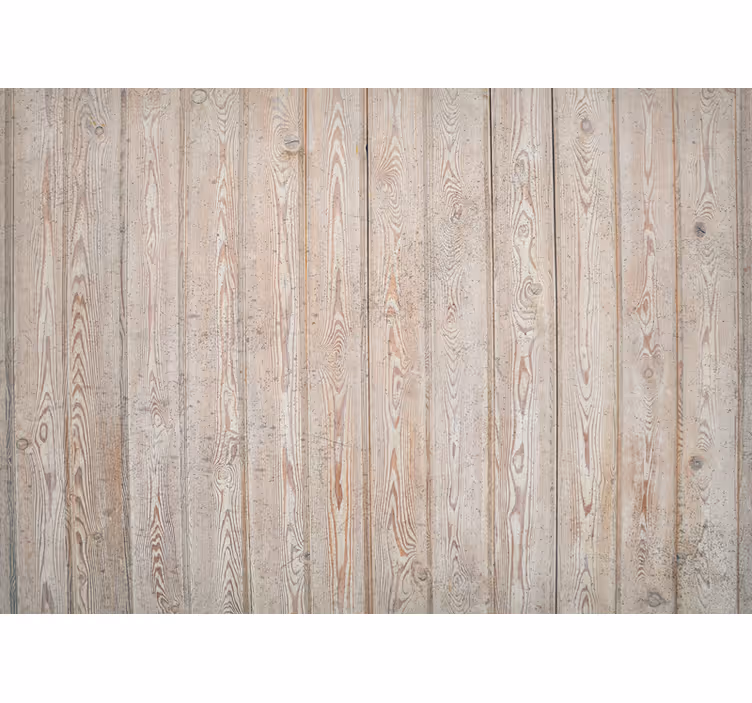 Wood effect wall mural light wooden panels - TenStickers