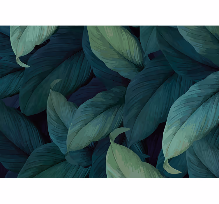 Nature wall mural lush greenery arrangement - TenStickers