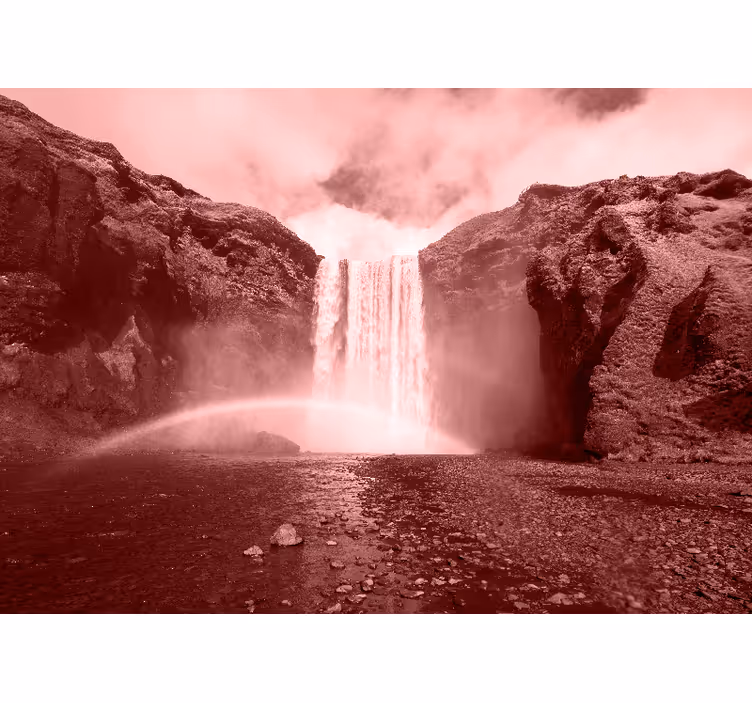 Waterfall wall mural grand waterfall landscape - TenStickers