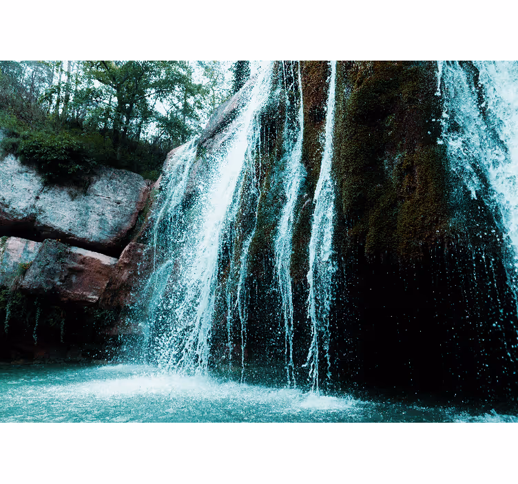 Waterfall wall mural grand waterfall cascade - TenStickers