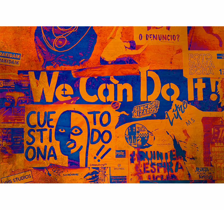 Urban wall mural empowered expression - TenStickers