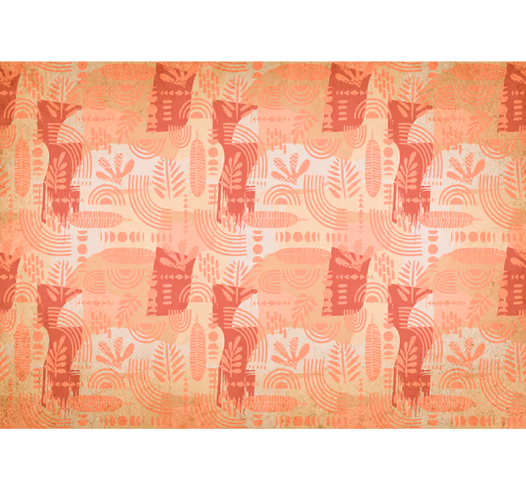 Textured wall mural geometric pattern design - TenStickers