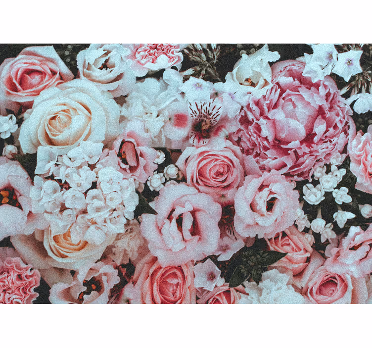Flower wall mural floral arrangement joy - TenStickers
