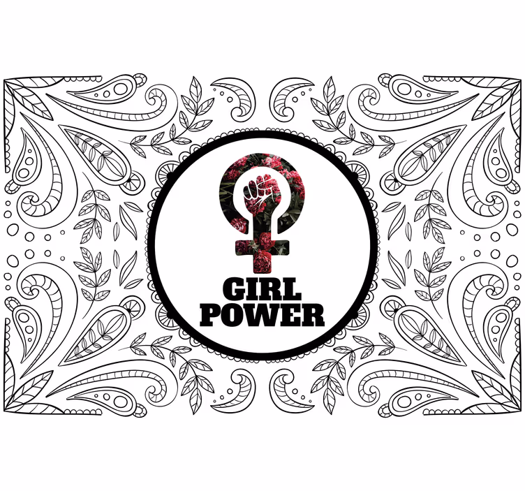 Quote wall mural empowering women statement - TenStickers