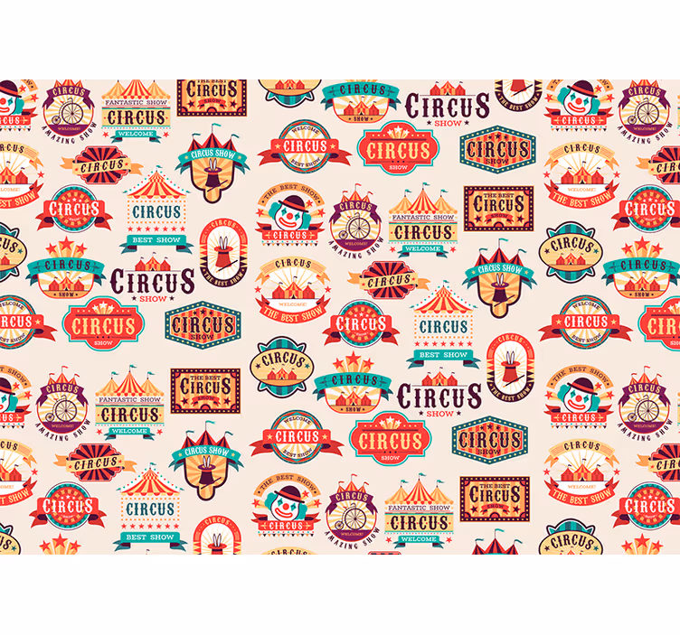 Quote wall mural circus-themed artwork - TenStickers