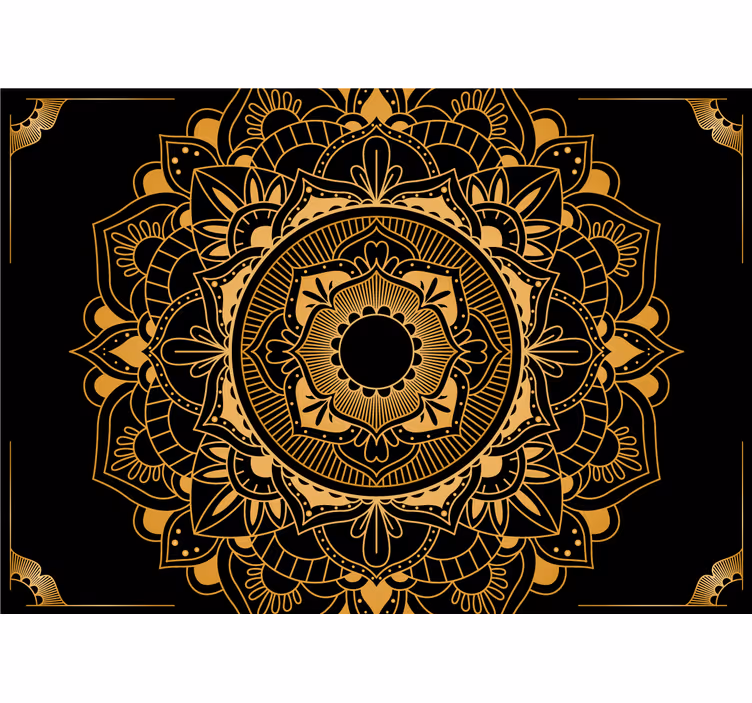 Mandala wall mural elegant mandala design - TenStickers