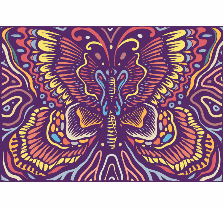 Colorful Butterfly Art animal wall mural - TenStickers