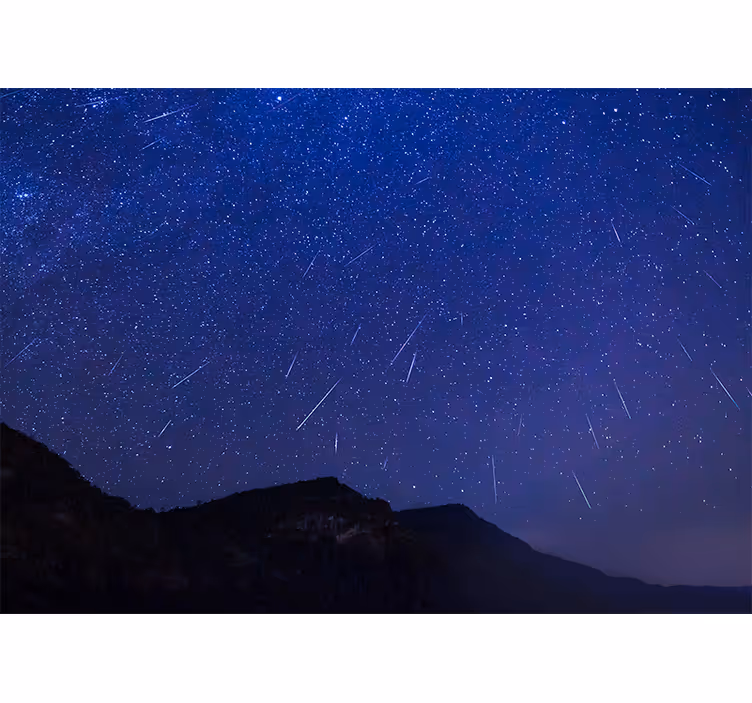 Falling Stars in Space wall mural - TenStickers