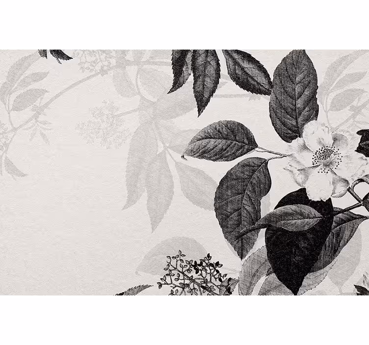 Flower wall mural graceful bloom arrangement - TenStickers