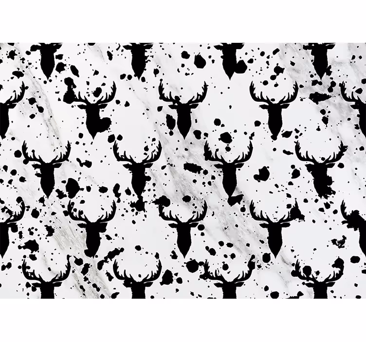 Animal wall mural stag silhouette design - TenStickers