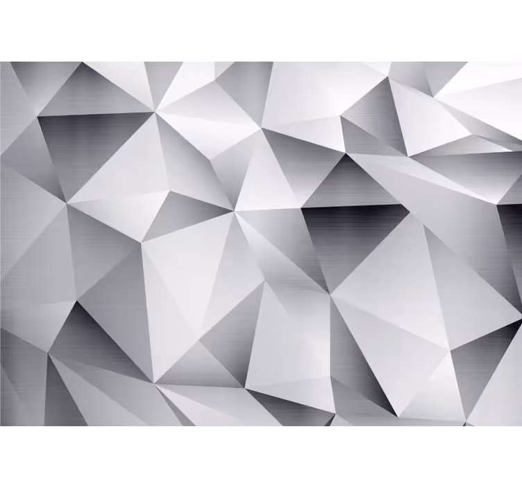 3d wall mural geometric facet patterns - TenStickers