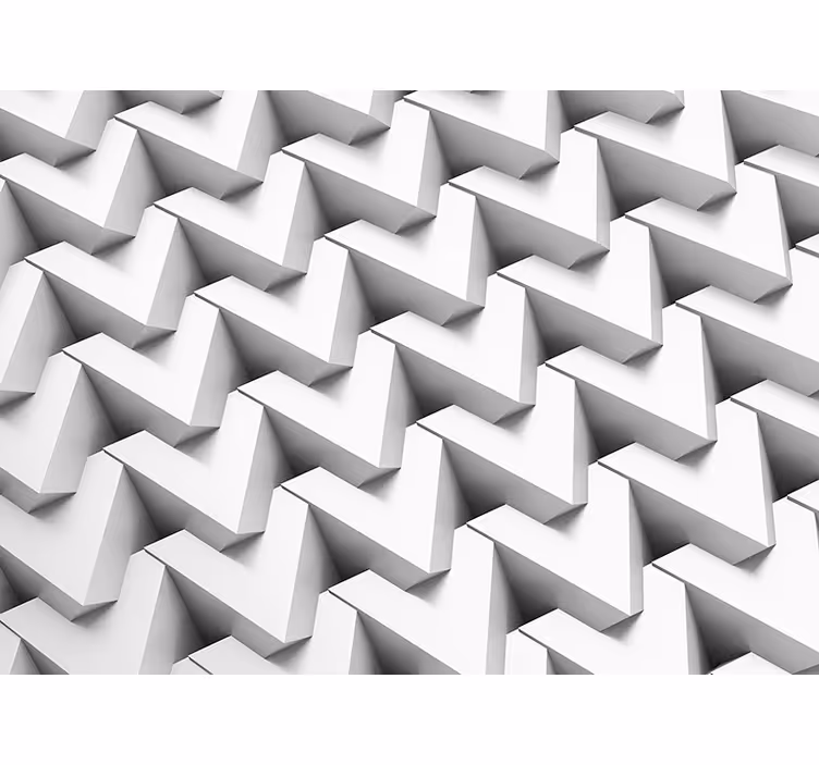 Texture and pattern wall mural three-dimensional chevron - TenStickers