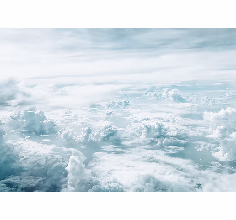 Sky wall mural overcast horizon view - TenStickers