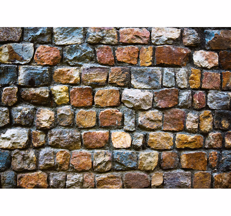 Stone wall mural natural stone finish - TenStickers