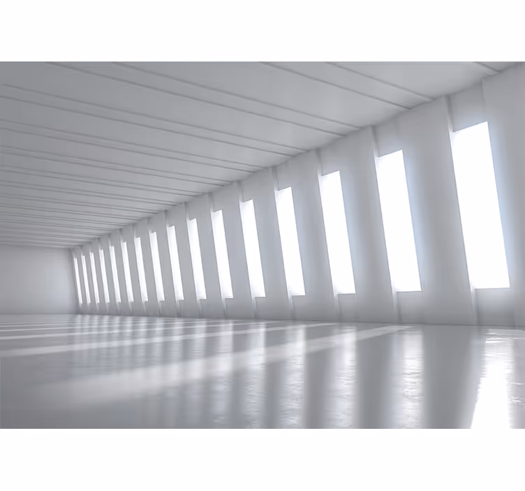 3d wall mural minimalist bright space - TenStickers