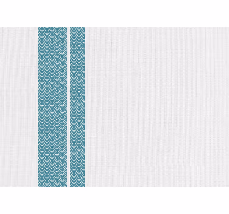 Wavy blue pattern texture and pattern wall mural - TenStickers