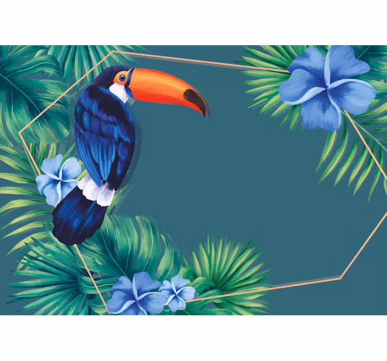 Animal wall mural tropical toucan bird - TenStickers