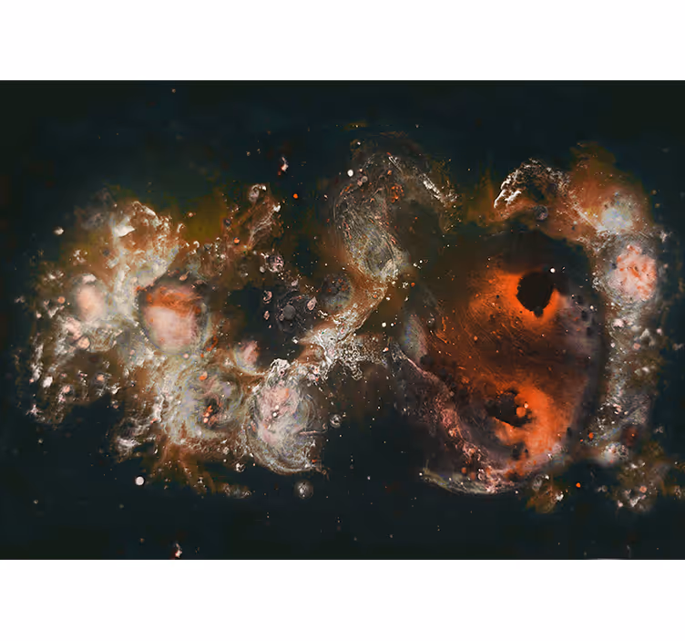 Abstract wall mural celestial fluid patterns - TenStickers