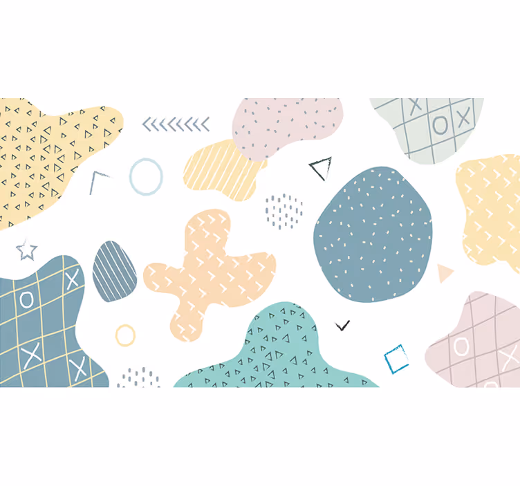 Texture and pattern wall mural abstract shape design - TenStickers