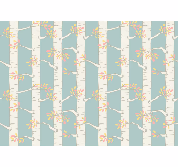 Tree mural birch tree design - TenStickers