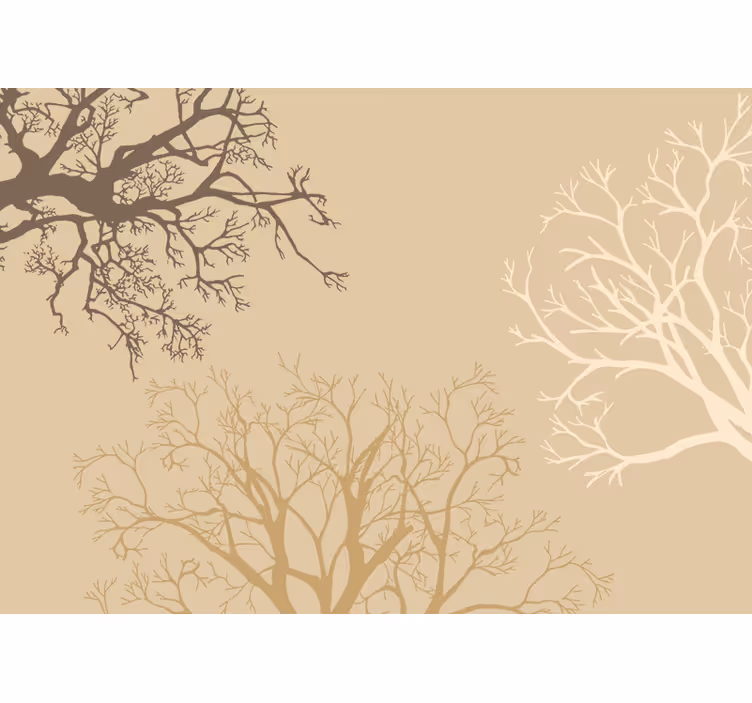 Elegant Branch Silhouettes tree mural - TenStickers