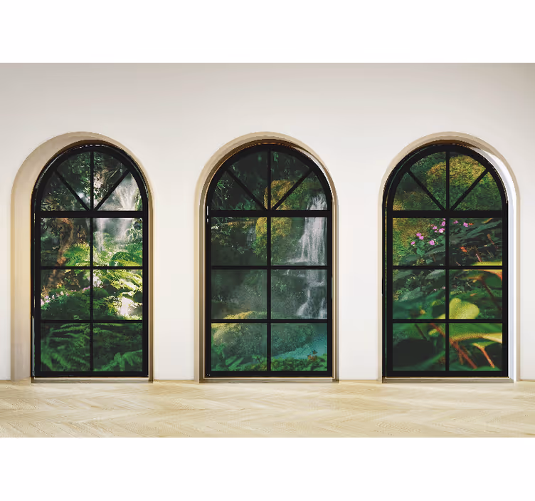 Nature wall mural tranquil forest views - TenStickers