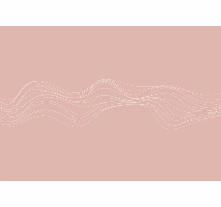 Texture and pattern wall mural elegant curved lines - TenStickers
