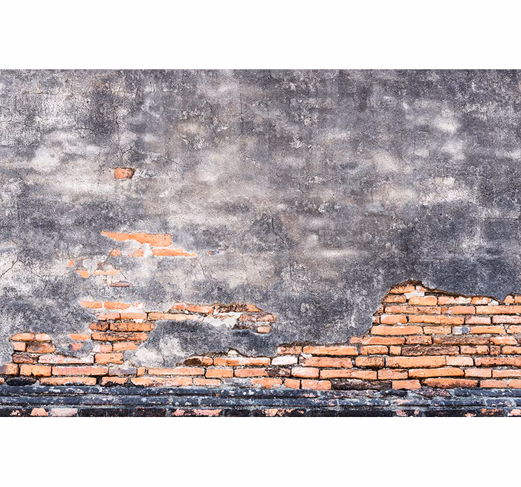 Grunge muroGrunge Wall brick wall mural - TenStickers