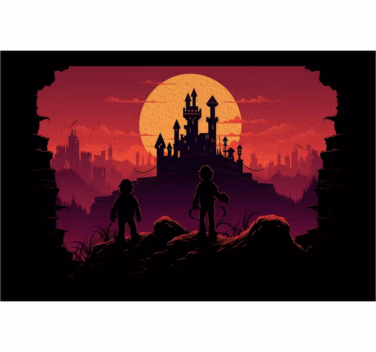 Castle world Teenage wall mural - TenStickers