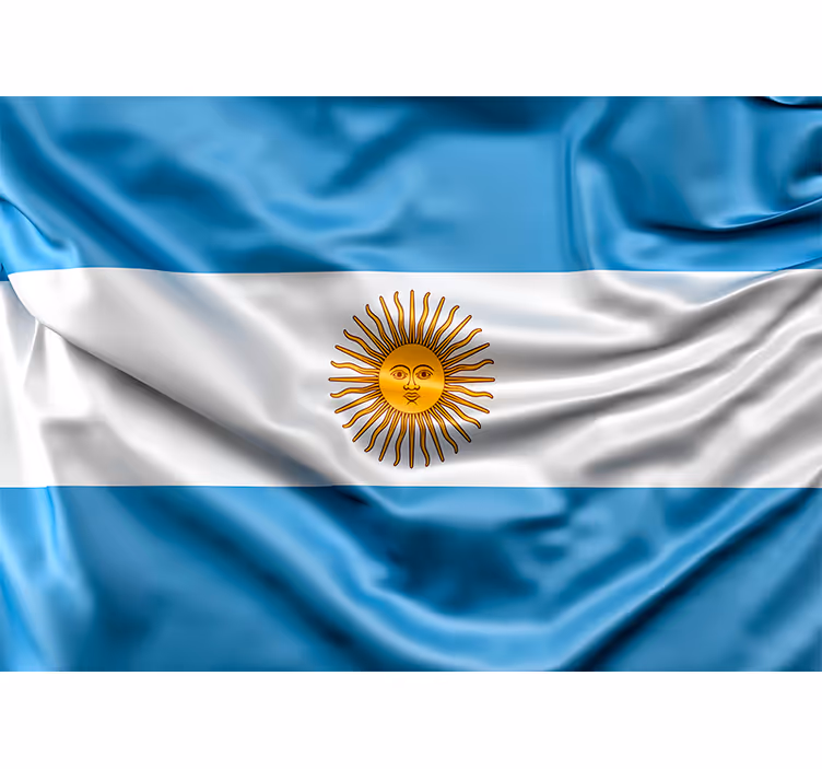Argentinian flag wall mural - TenStickers