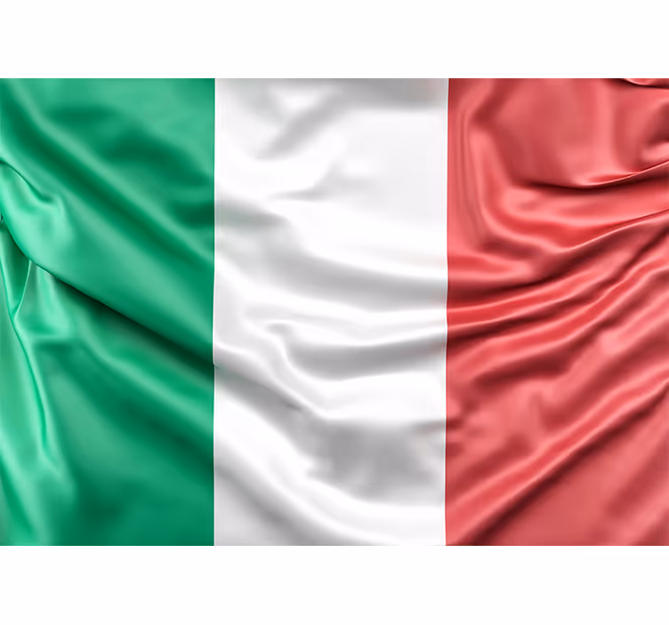 Italian flag wall mural decor - TenStickers