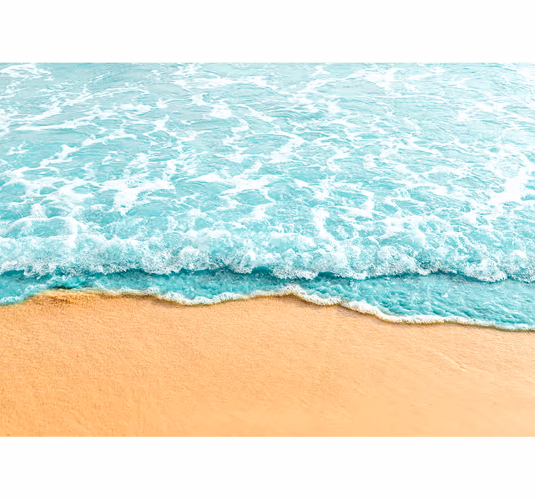 Serene Shoreline Scene sea animals wall mural - TenStickers