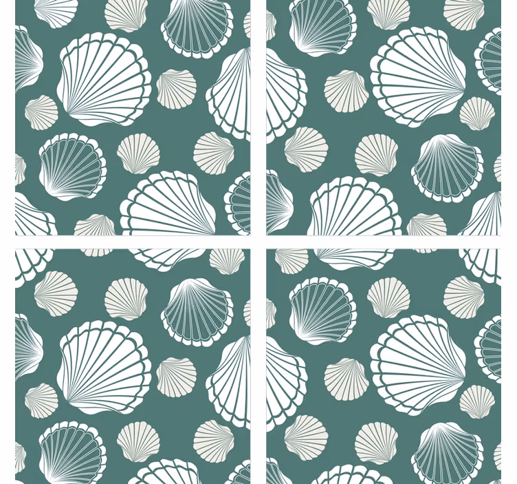 Seashell world shell coaster - TenStickers