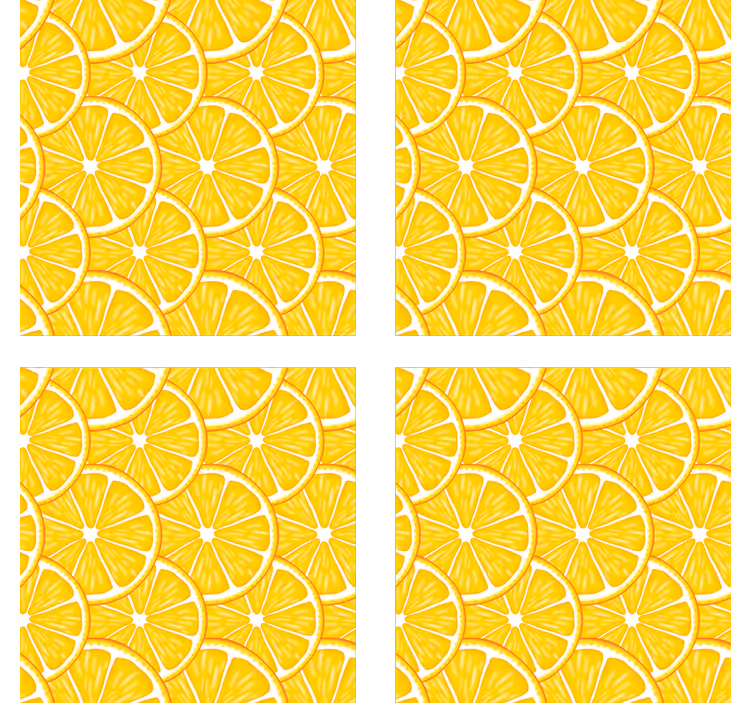 Citrus slice concept coasters - TenStickers