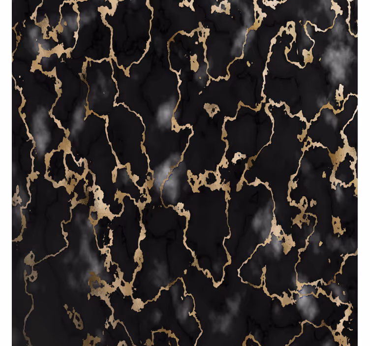 Coasters elegant black and gold design - TenStickers