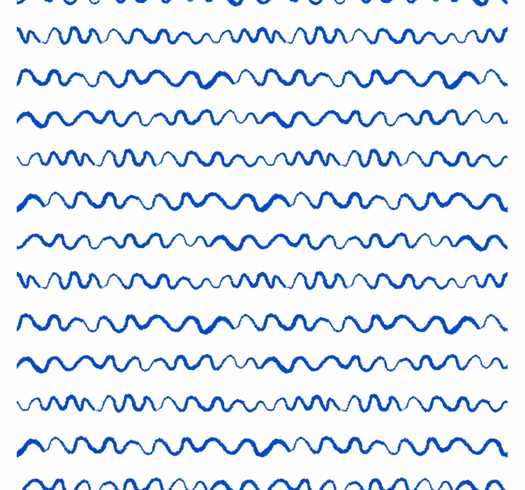 Coasters wavy blue lines pattern - TenStickers