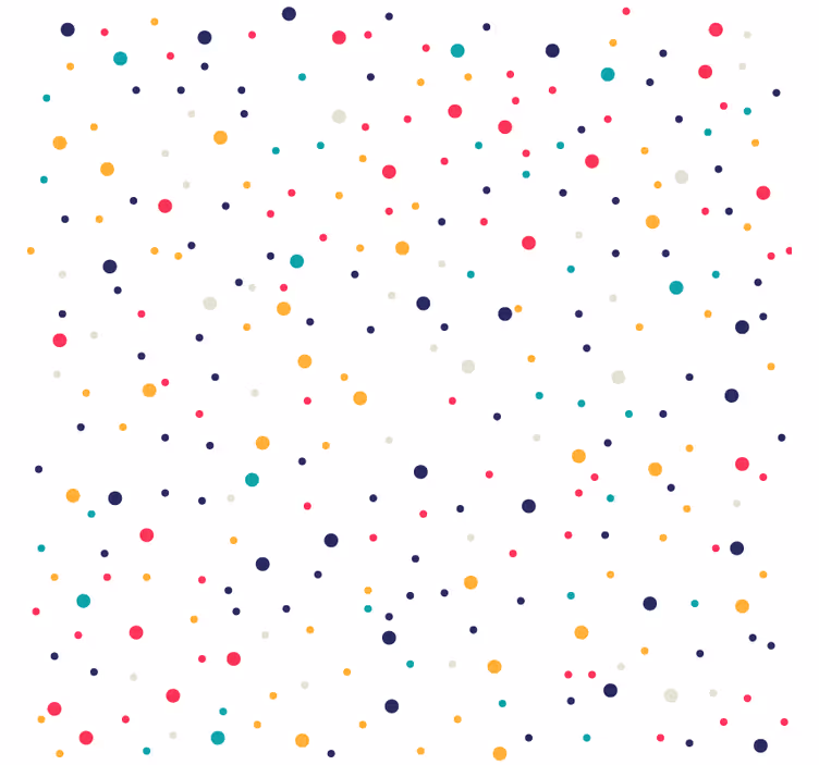 Colorful dot pattern coasters - TenStickers