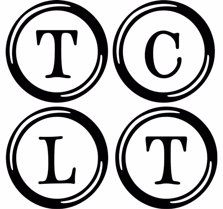 Personalisable coasters with t, c, l initials monogram - TenStickers