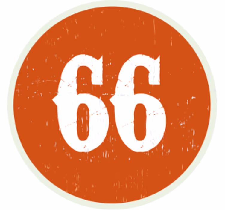 Personalisable coasters with circular number labels - TenStickers