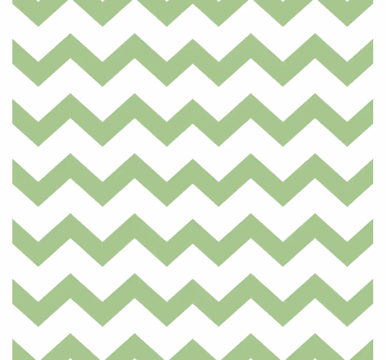 Chevron pattern coasters in green - TenStickers