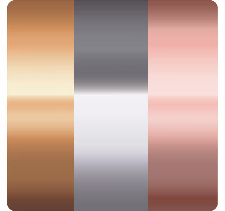 Three Colours Copper modern coaster - TenStickers