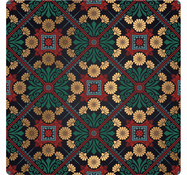 Coasters floral patterned decorative sheets - TenStickers