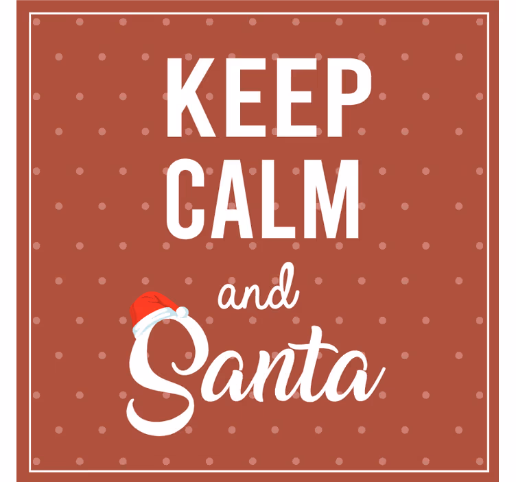 Christmas coaster with cheerful saying design - TenStickers