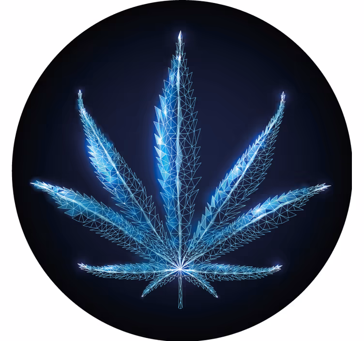 Vintage coasters with geometric leaf design - TenStickers