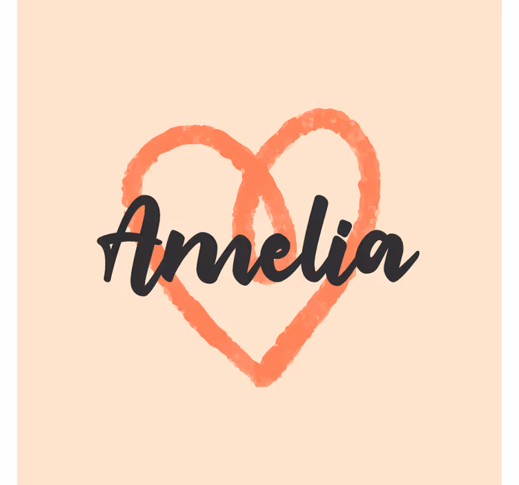 Personalisable coasters with heart shape design - TenStickers