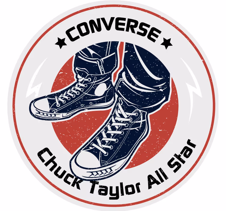Vintage coasters with sneaker graphic design - TenStickers